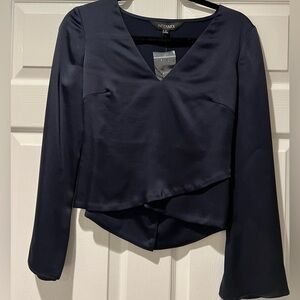 NWT INTERMIX MIDNIGHT  BLUE TOP SIZE P